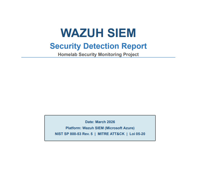 Technical Detection Report